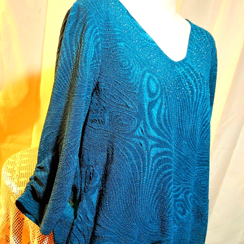 Indigo Soul  tunic blouse 3X